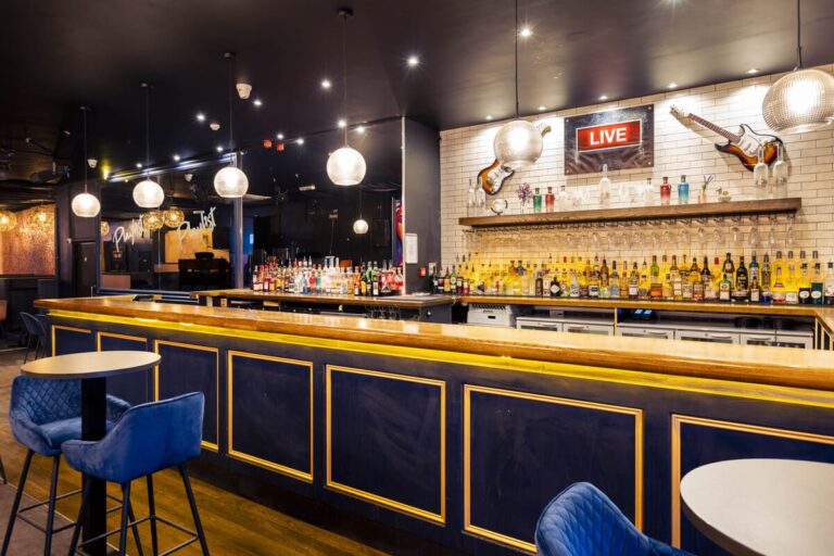 Cocktail bar setup at Playlist Live, an event venue in Reading